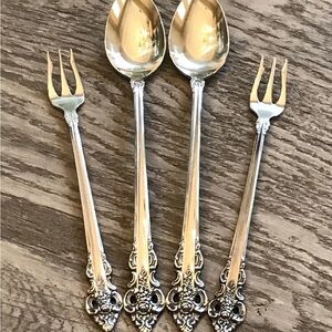 Oneida Community Stainless Steel Cherbourg Iced Tea Spoons & Cocktail Forks